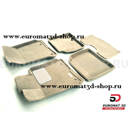 Текстильные 3D коврики Euromat3D Lux в салон для Mercedes S-Class (W221) (2005-2013) № EM3D-003506T Бежевые Текстильные 3D коврики Euromat3D Lux в салон для Mercedes S-Class (W221) (2005-2013) № EM3D-003506T Бежевые