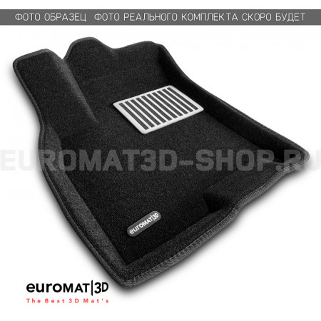 Текстильные 3D коврики Euromat3D Lux в салон для SsangYong Kyron (2006-) № EM3D-004603