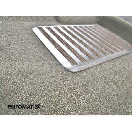 Текстильные 3D коврики Euromat3D Lux в салон для Cadillac CTS (2007-) (2WD) № EM3D-001301T Бежевый