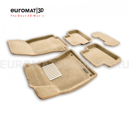 Текстильные 3D коврики Euromat3D Lux в салон для Mercedes B-Class (W246) (2011-2018) № EM3D-003516T Бежевые Текстильные 3D коврики Euromat3D Lux в салон для Mercedes B-Class (W246) (2011-2018) № EM3D-003516T Бежевые
