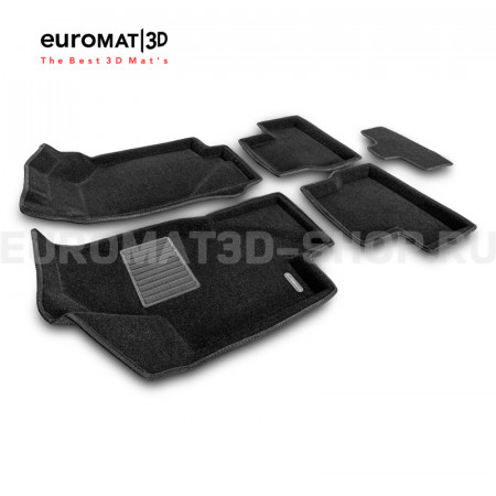 Текстильные 3D коврики Euromat3D Business в салон для Lada Granta (2014-) № EMC3D-005310