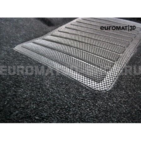 Текстильные 3D коврики Euromat3D Business в салон для Jaguar XF (2015-) № EMC3D-002756