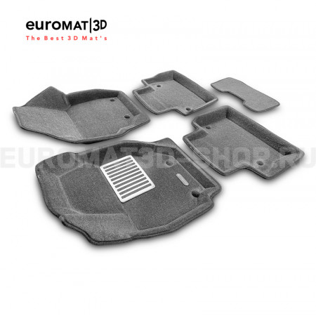 Текстильные 3D коврики Euromat3D Lux в салон для Volvo S 80 (2006-) № EM3D-005507G Серые Текстильные 3D коврики Euromat3D Lux в салон для Volvo S 80 (2006-) № EM3D-005507G Серые
