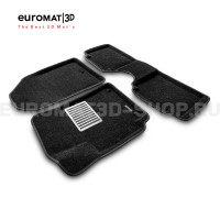 Текстильные 3D коврики Euromat3D Lux в салон для Kia Cerato (2018-) № EM3D-002903