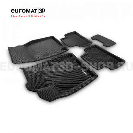 3D коврики Euromat3D EVA в салон для Nissan Qashqai (2014-2016) (Англ. сборка) № EM3DEVA-003700